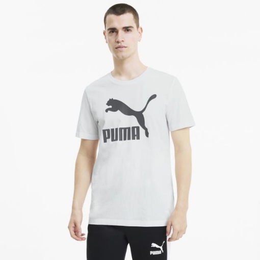 Picture of PUMA Classics Logo Tee-Puma White-Male-59774002
